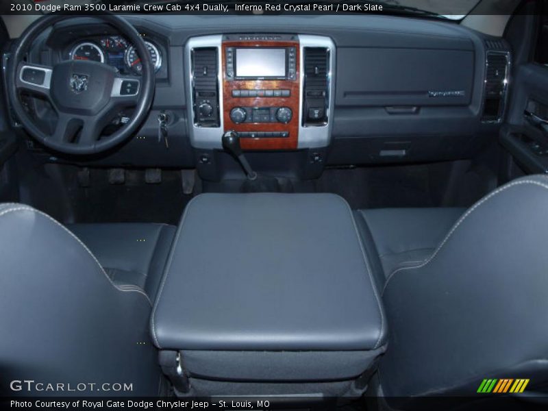 Inferno Red Crystal Pearl / Dark Slate 2010 Dodge Ram 3500 Laramie Crew Cab 4x4 Dually