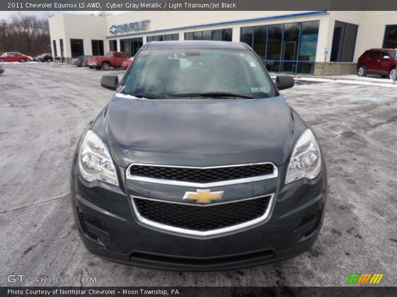 Cyber Gray Metallic / Light Titanium/Jet Black 2011 Chevrolet Equinox LS AWD
