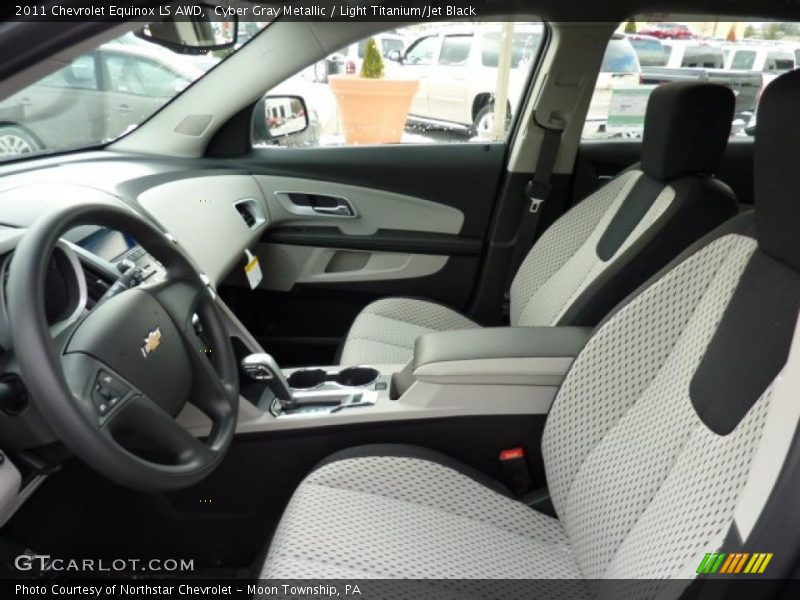 Cyber Gray Metallic / Light Titanium/Jet Black 2011 Chevrolet Equinox LS AWD