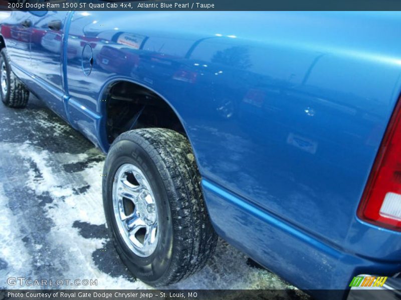 Atlantic Blue Pearl / Taupe 2003 Dodge Ram 1500 ST Quad Cab 4x4