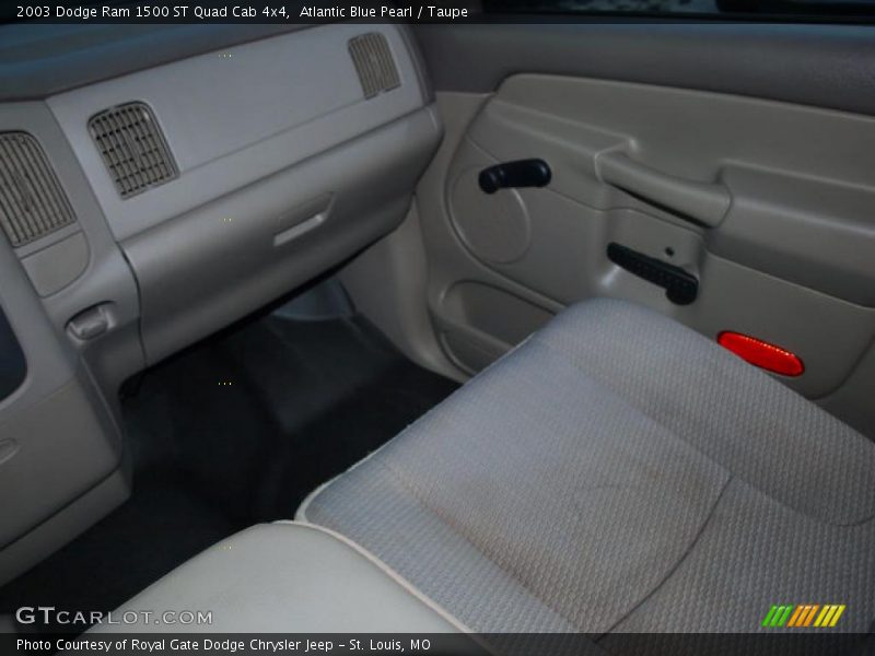 Atlantic Blue Pearl / Taupe 2003 Dodge Ram 1500 ST Quad Cab 4x4