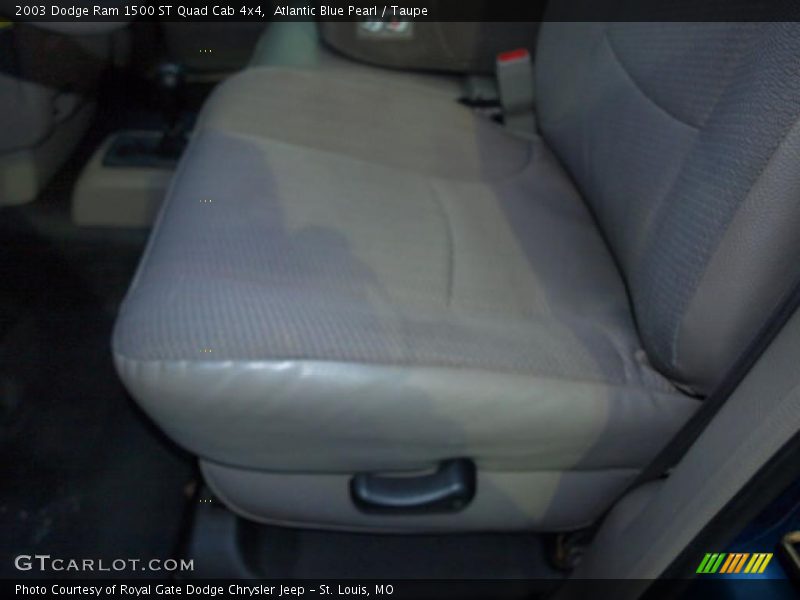 Atlantic Blue Pearl / Taupe 2003 Dodge Ram 1500 ST Quad Cab 4x4