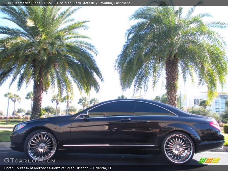 Obsidian Black Metallic / Savanna/Cashmere 2007 Mercedes-Benz CL 550