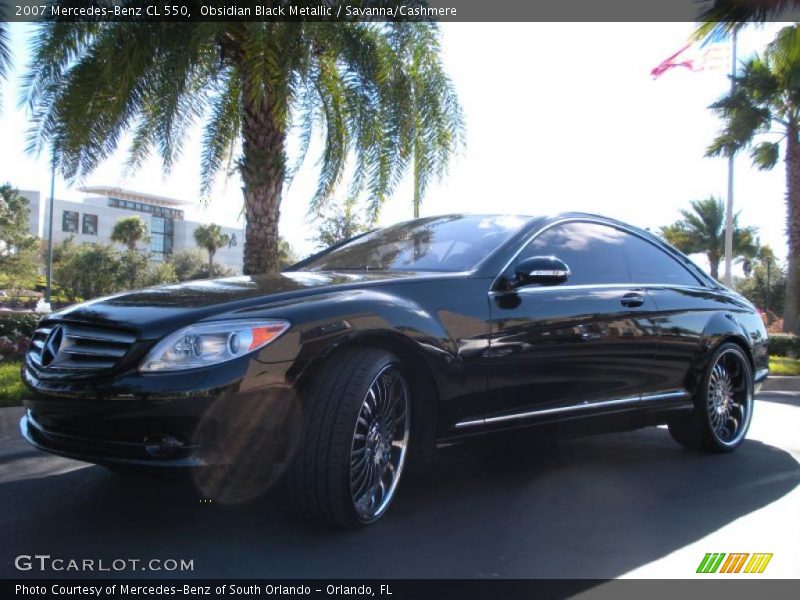 Obsidian Black Metallic / Savanna/Cashmere 2007 Mercedes-Benz CL 550