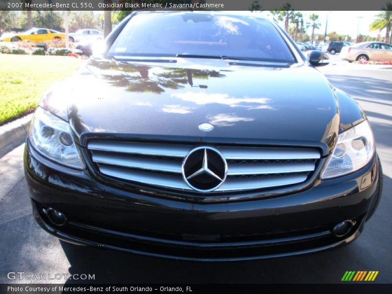 Obsidian Black Metallic / Savanna/Cashmere 2007 Mercedes-Benz CL 550