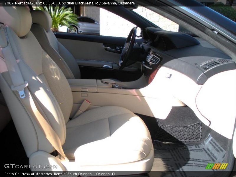 Obsidian Black Metallic / Savanna/Cashmere 2007 Mercedes-Benz CL 550