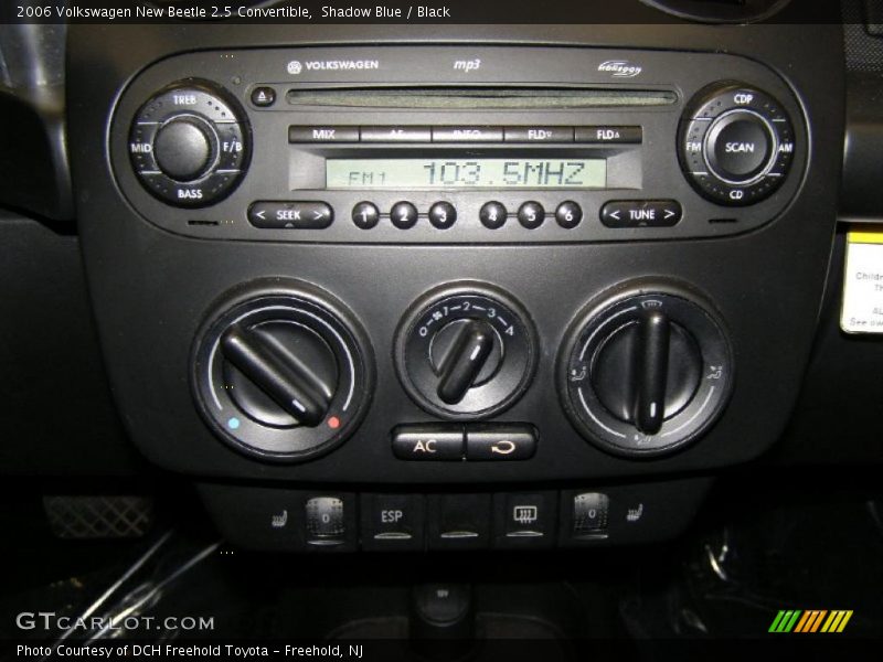 Shadow Blue / Black 2006 Volkswagen New Beetle 2.5 Convertible