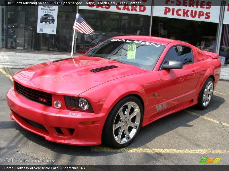 Torch Red / Black Leather 2007 Ford Mustang Saleen S281 Supercharged Coupe