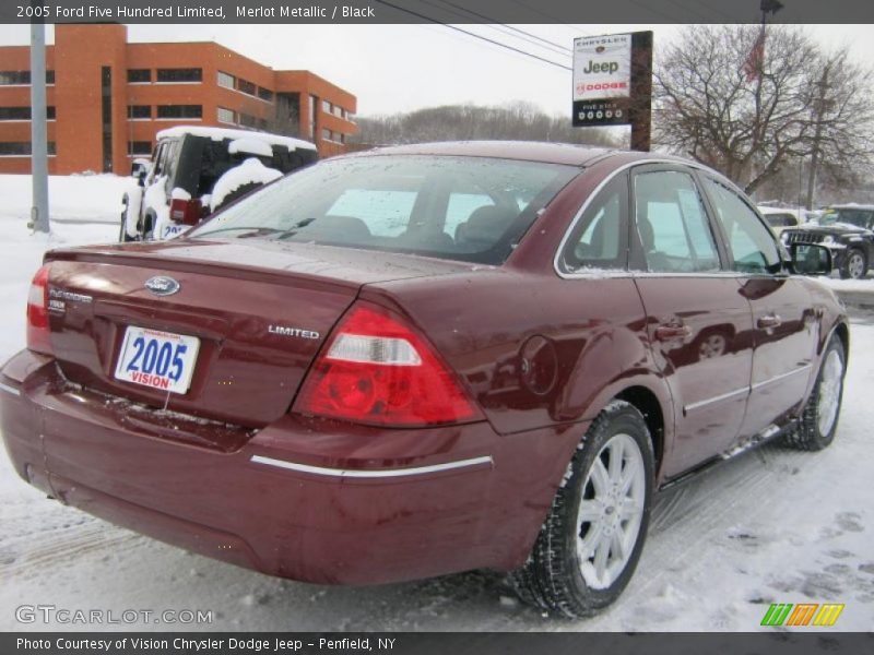Merlot Metallic / Black 2005 Ford Five Hundred Limited