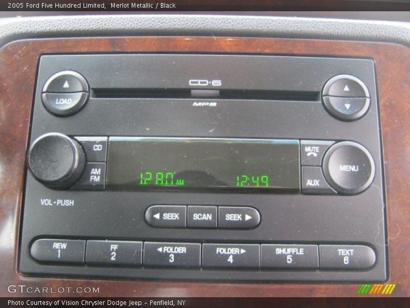 Merlot Metallic / Black 2005 Ford Five Hundred Limited