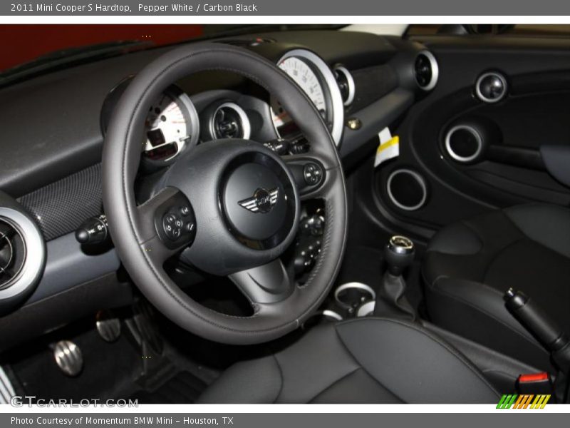 Pepper White / Carbon Black 2011 Mini Cooper S Hardtop