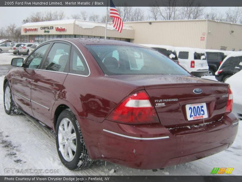 Merlot Metallic / Black 2005 Ford Five Hundred Limited