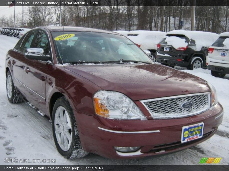 Merlot Metallic / Black 2005 Ford Five Hundred Limited