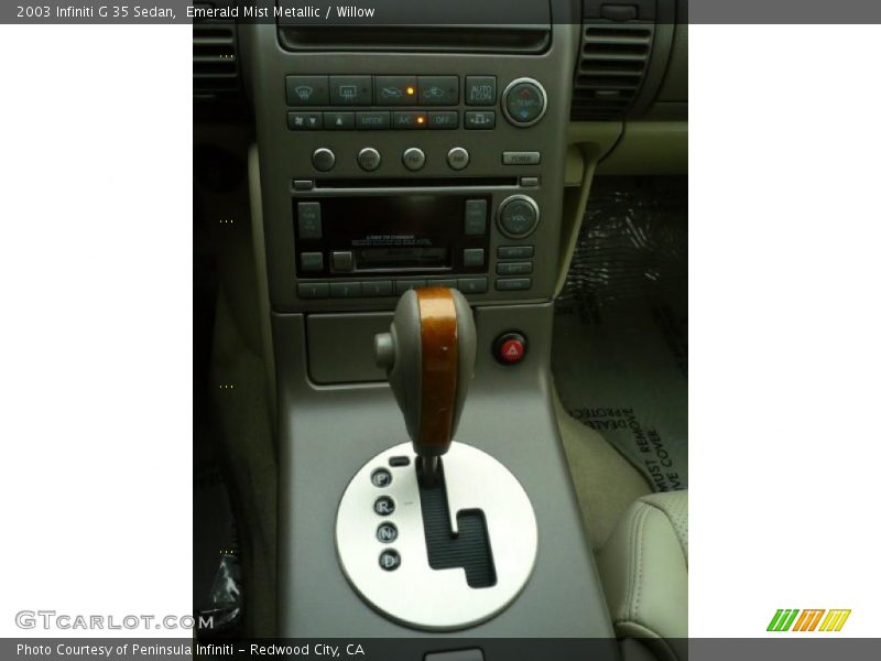  2003 G 35 Sedan 5 Speed Automatic Shifter
