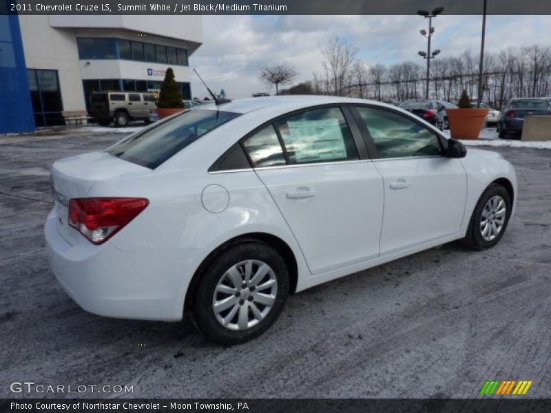 Summit White / Jet Black/Medium Titanium 2011 Chevrolet Cruze LS