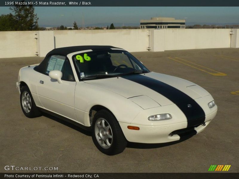 White / Black 1996 Mazda MX-5 Miata Roadster