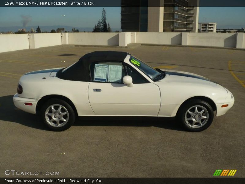 White / Black 1996 Mazda MX-5 Miata Roadster