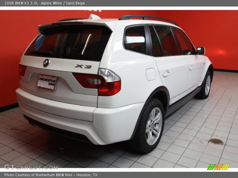 Alpine White / Sand Beige 2006 BMW X3 3.0i