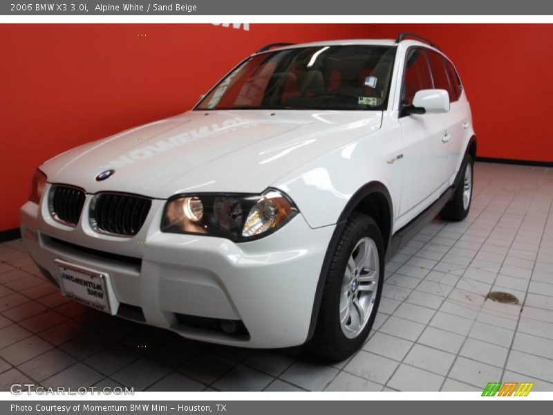 Alpine White / Sand Beige 2006 BMW X3 3.0i