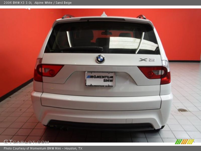 Alpine White / Sand Beige 2006 BMW X3 3.0i