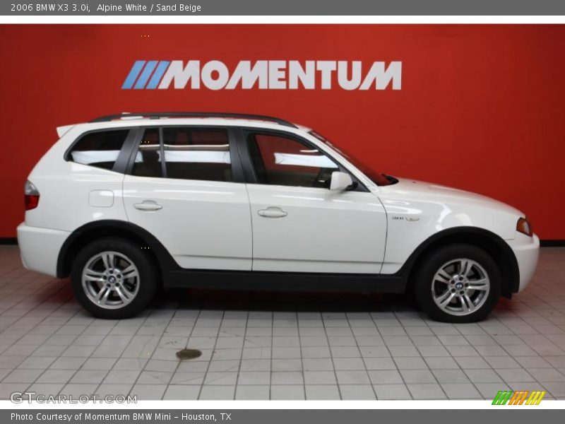 Alpine White / Sand Beige 2006 BMW X3 3.0i