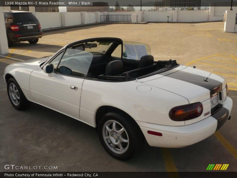 White / Black 1996 Mazda MX-5 Miata Roadster