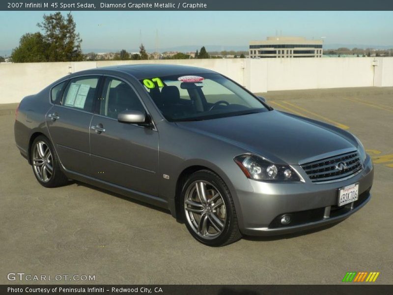 Diamond Graphite Metallic / Graphite 2007 Infiniti M 45 Sport Sedan