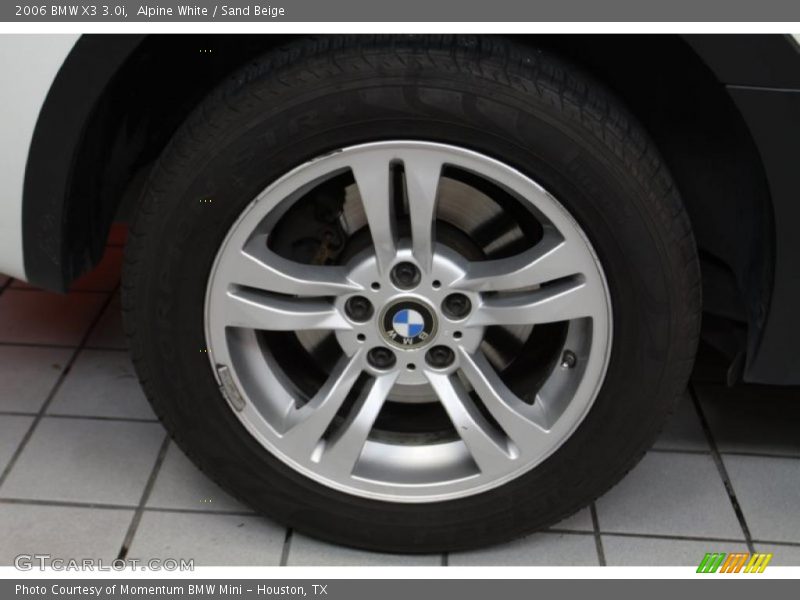 Alpine White / Sand Beige 2006 BMW X3 3.0i