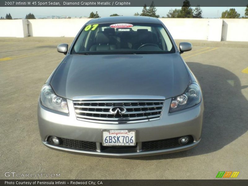 Diamond Graphite Metallic / Graphite 2007 Infiniti M 45 Sport Sedan