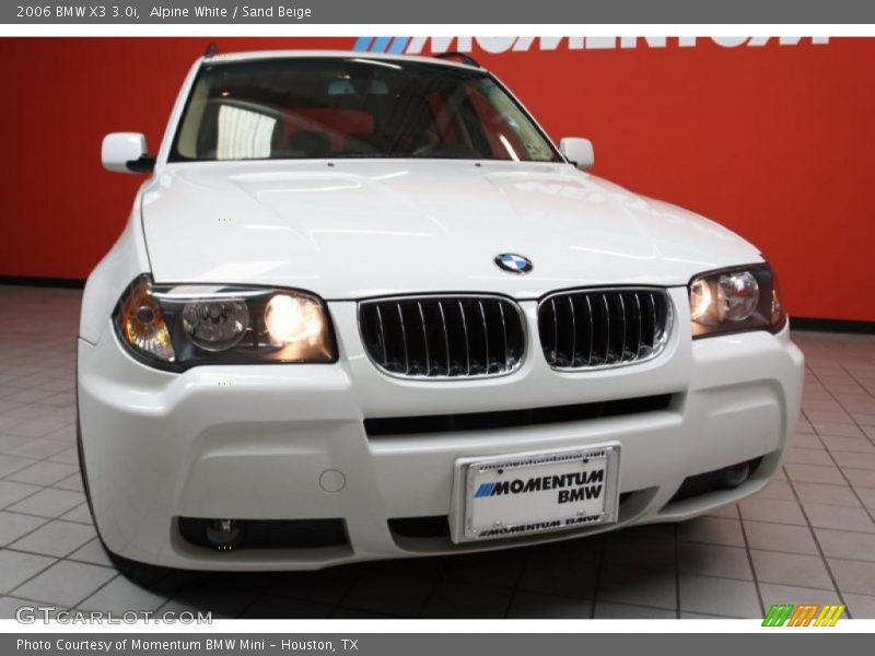 Alpine White / Sand Beige 2006 BMW X3 3.0i