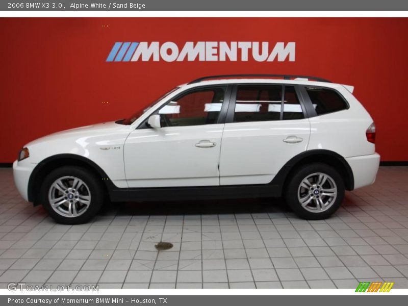 Alpine White / Sand Beige 2006 BMW X3 3.0i