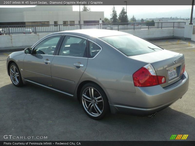 Diamond Graphite Metallic / Graphite 2007 Infiniti M 45 Sport Sedan