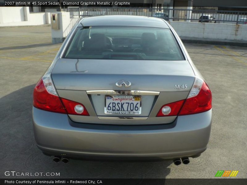 Diamond Graphite Metallic / Graphite 2007 Infiniti M 45 Sport Sedan