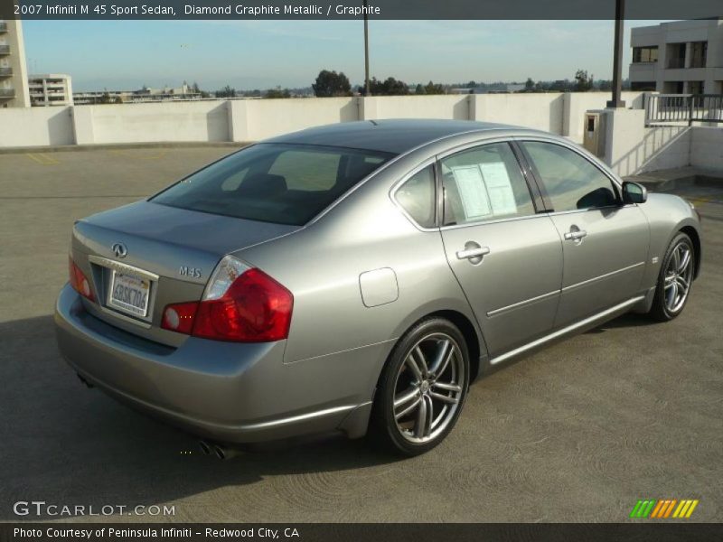 Diamond Graphite Metallic / Graphite 2007 Infiniti M 45 Sport Sedan