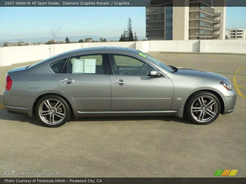 Diamond Graphite Metallic / Graphite 2007 Infiniti M 45 Sport Sedan