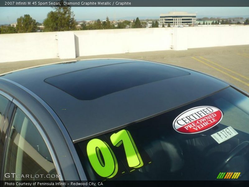 Diamond Graphite Metallic / Graphite 2007 Infiniti M 45 Sport Sedan