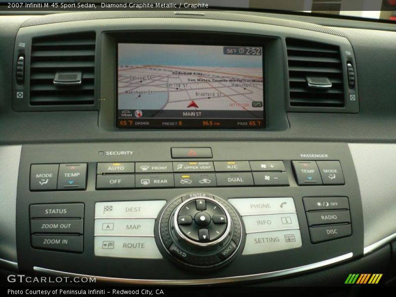 Navigation of 2007 M 45 Sport Sedan