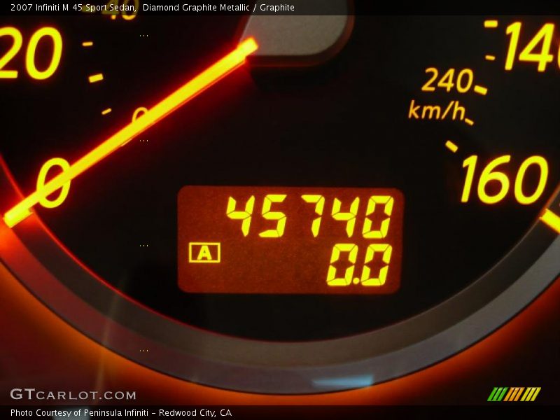 Diamond Graphite Metallic / Graphite 2007 Infiniti M 45 Sport Sedan
