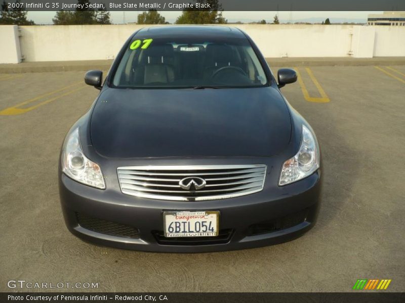 Blue Slate Metallic / Graphite Black 2007 Infiniti G 35 Journey Sedan
