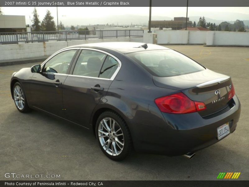 Blue Slate Metallic / Graphite Black 2007 Infiniti G 35 Journey Sedan