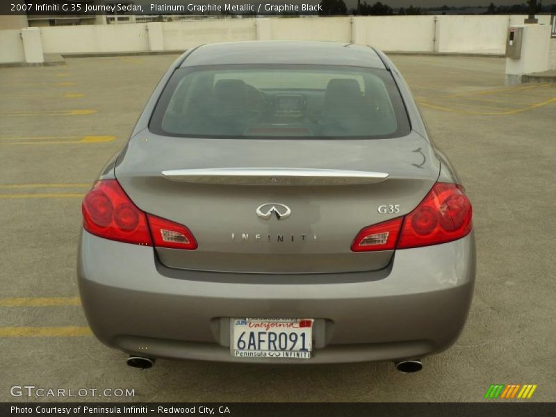 Platinum Graphite Metallic / Graphite Black 2007 Infiniti G 35 Journey Sedan