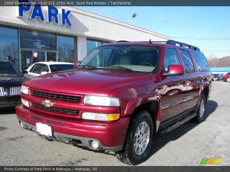 Sport Red Metallic / Tan/Neutral 2006 Chevrolet Suburban Z71 1500 4x4