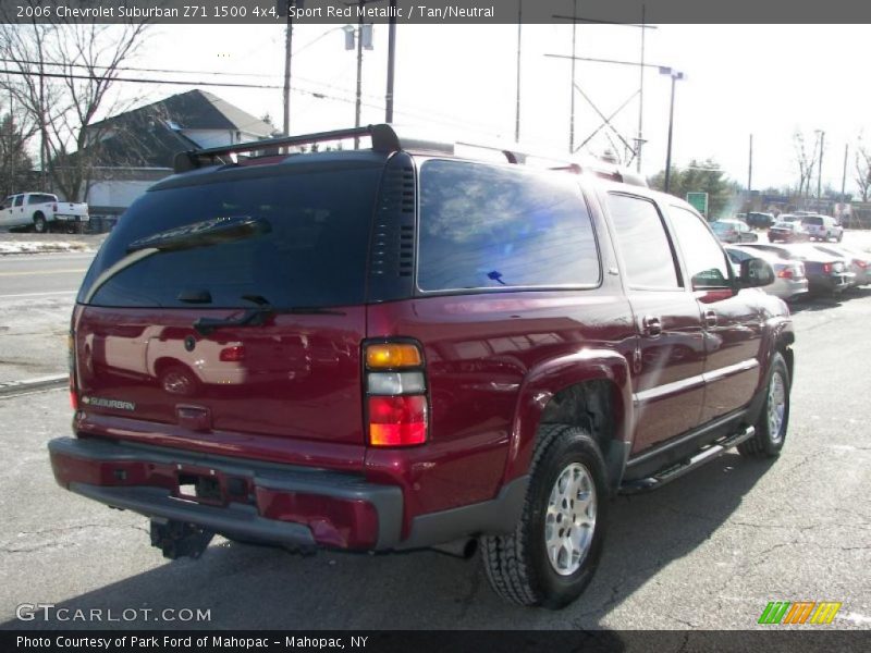 Sport Red Metallic / Tan/Neutral 2006 Chevrolet Suburban Z71 1500 4x4