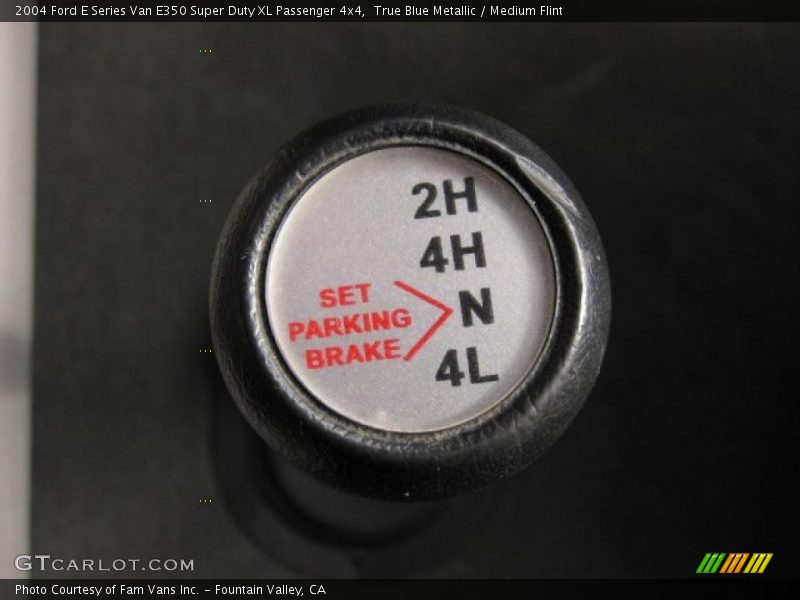 True Blue Metallic / Medium Flint 2004 Ford E Series Van E350 Super Duty XL Passenger 4x4