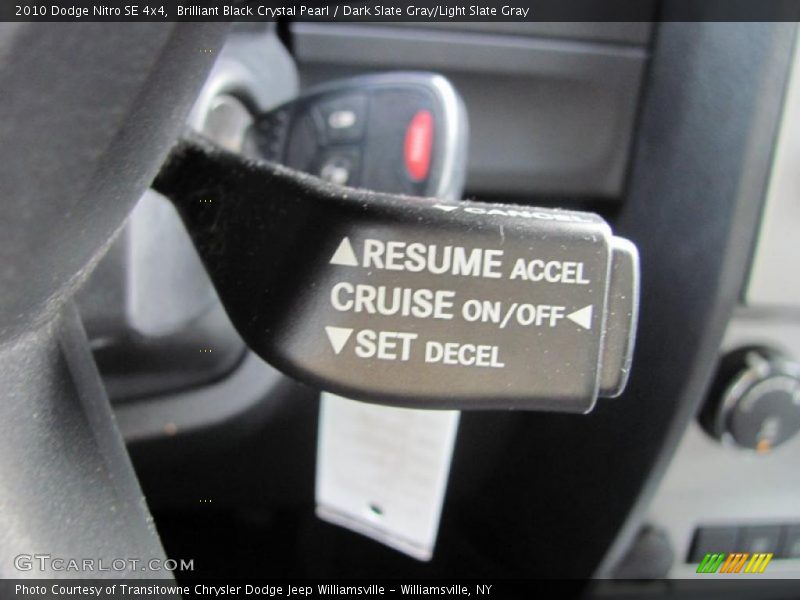 Brilliant Black Crystal Pearl / Dark Slate Gray/Light Slate Gray 2010 Dodge Nitro SE 4x4