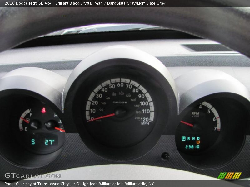 Brilliant Black Crystal Pearl / Dark Slate Gray/Light Slate Gray 2010 Dodge Nitro SE 4x4