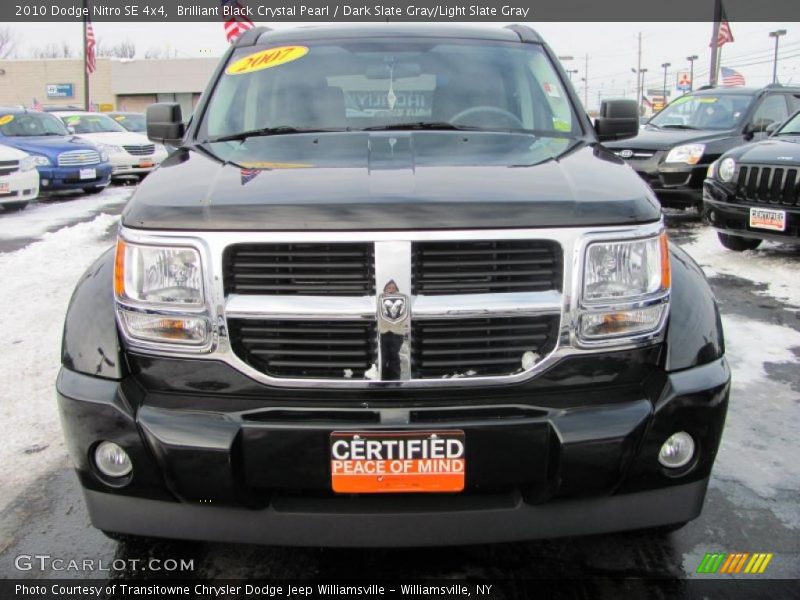 Brilliant Black Crystal Pearl / Dark Slate Gray/Light Slate Gray 2010 Dodge Nitro SE 4x4