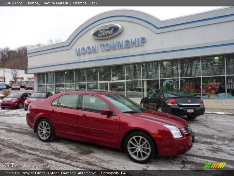 Redfire Metallic / Charcoal Black 2009 Ford Fusion SE
