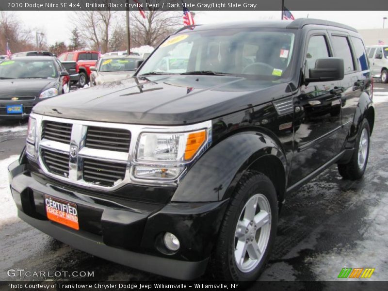 Brilliant Black Crystal Pearl / Dark Slate Gray/Light Slate Gray 2010 Dodge Nitro SE 4x4