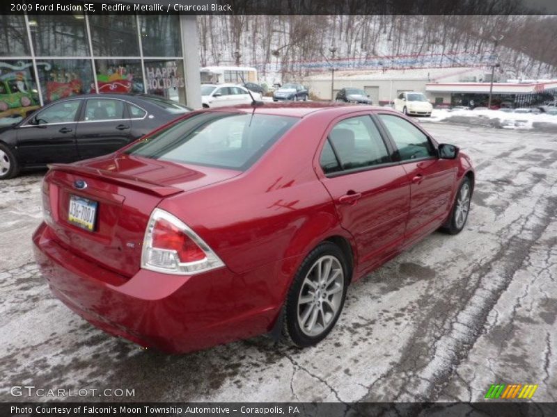 Redfire Metallic / Charcoal Black 2009 Ford Fusion SE